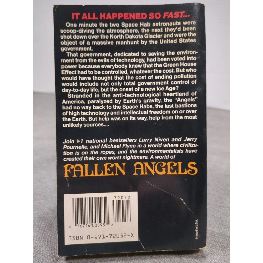 Fallen Angels Larry Niven Jerry Pournelle Baen Books 1st Printing 1991 VTG‎ PB